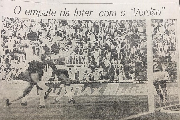 Inter não vence o Palmeiras em seu estádio há 39 anos